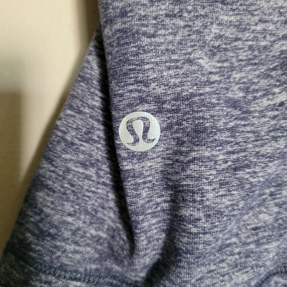 NWOT Lululemon Run Briskly 1/2 Zip, 2 Heathered Cadet Blue - Picture 7 of 9
